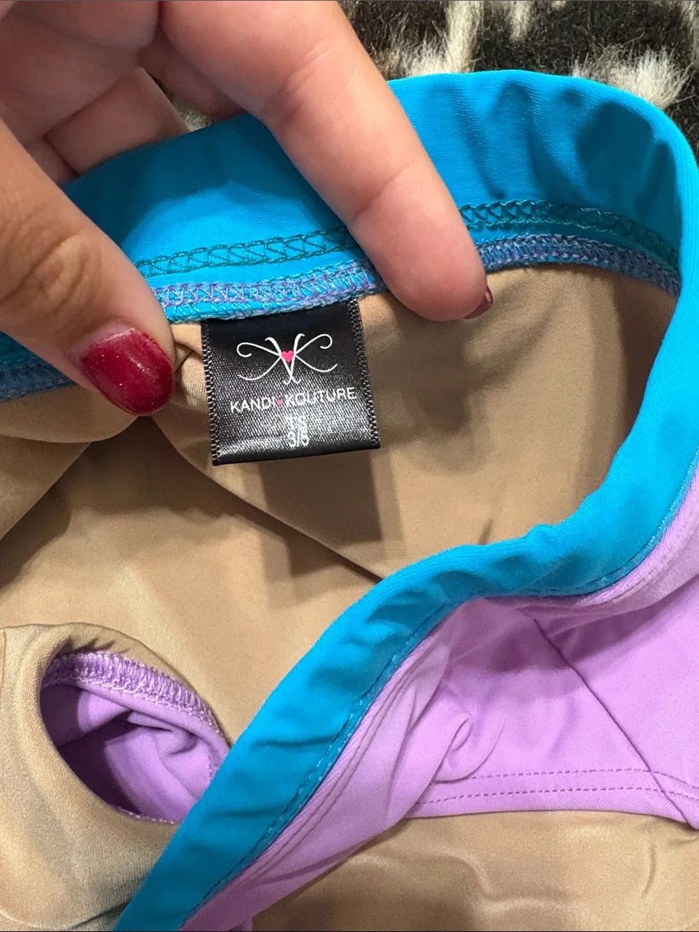 Kids Dance Briefs in Purple and Blue - Performance Costume